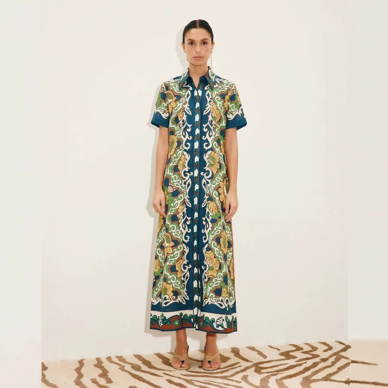 Casual Loose Linen Shirt Dress - 2026년 가을 신상 트렌디 여성 린넨