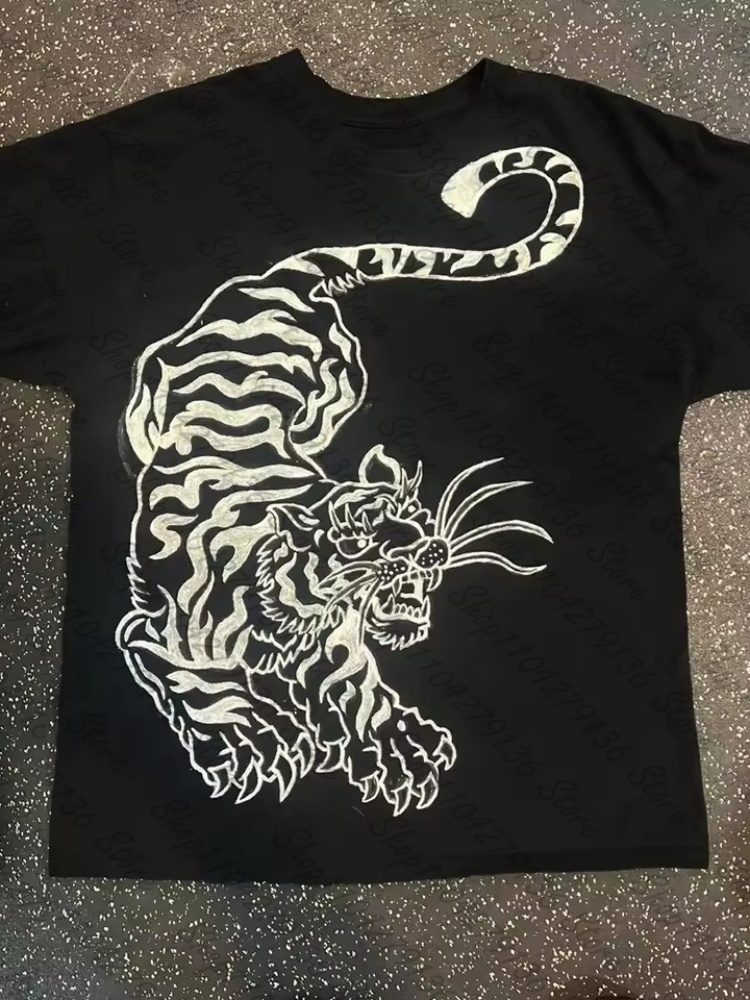 Y2k 의류 그런지 여성 의류 크롭 탑 여성 타이거 프 - Y2K Graphic Baby Tee Crop 리뷰 및 가격