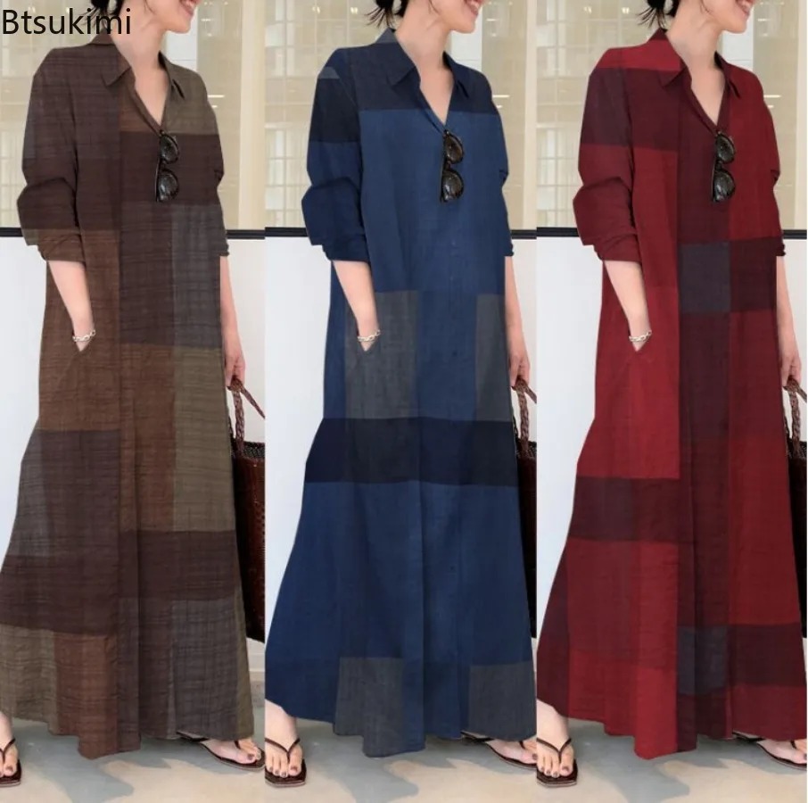 패션 신상 셔츠 드레스 여성용 편안한 면 리넨 가디건  - Casual Loose Linen Shirt Dress 리뷰 및 가격