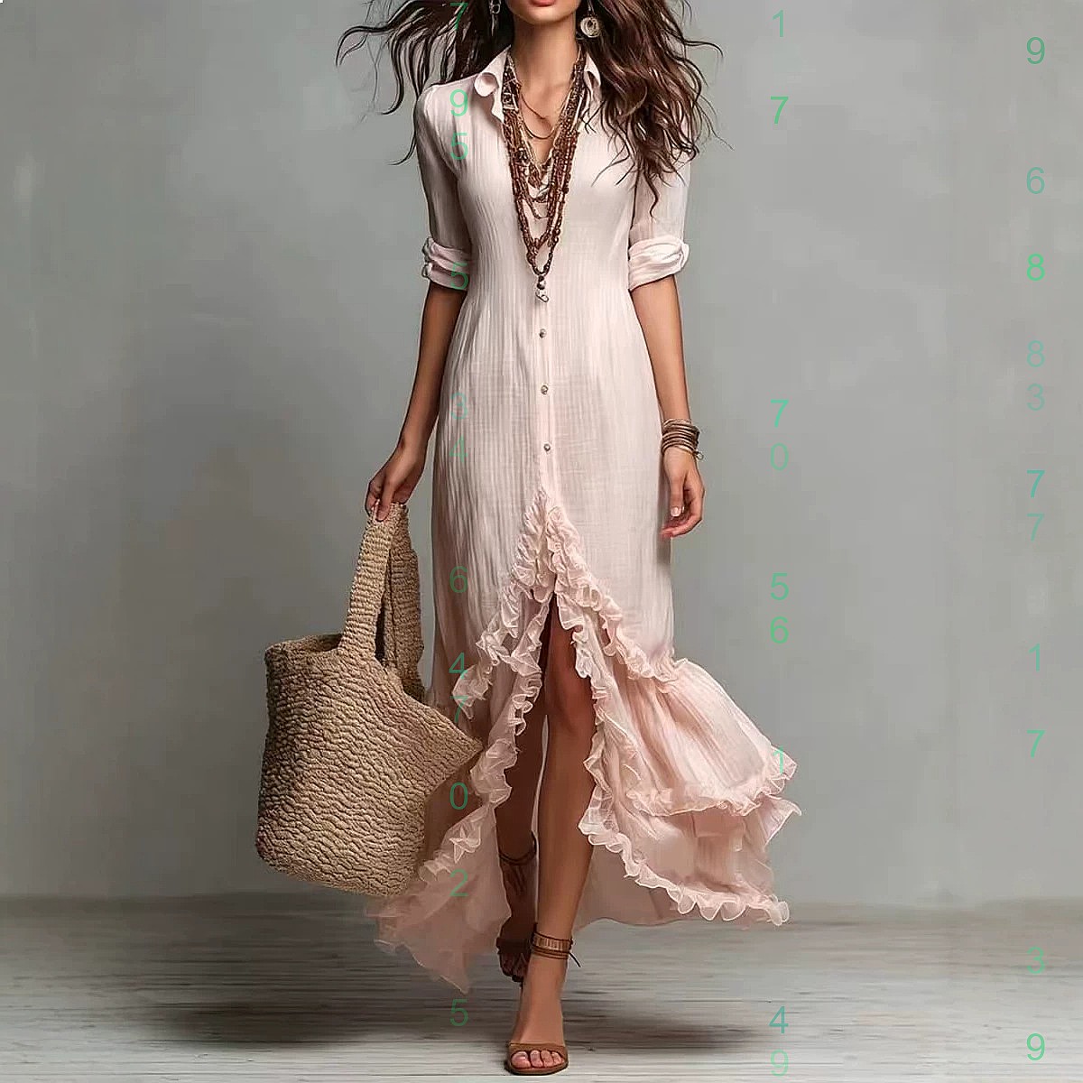 크로스백 코튼 린넨 드레스, 러플 밑단 루즈핏 셔츠 드 - Casual Loose Linen Shirt Dress 리뷰 및 가격