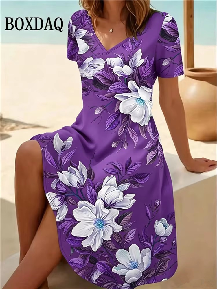 6XL 플러스 사이즈 여성 드레스 여름 해변 캐주얼 A - Boho Summer Beach Maxi Dress 리뷰 및 가격