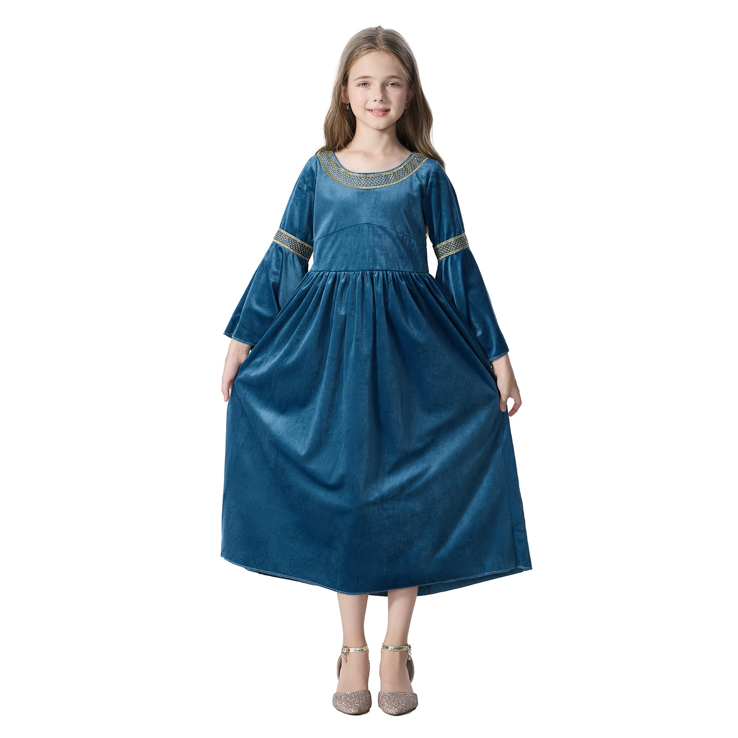 중세풍 코스프레 공주 드레스, 소녀용 엘프 여왕 의상, - Dresses 리뷰 및 가격