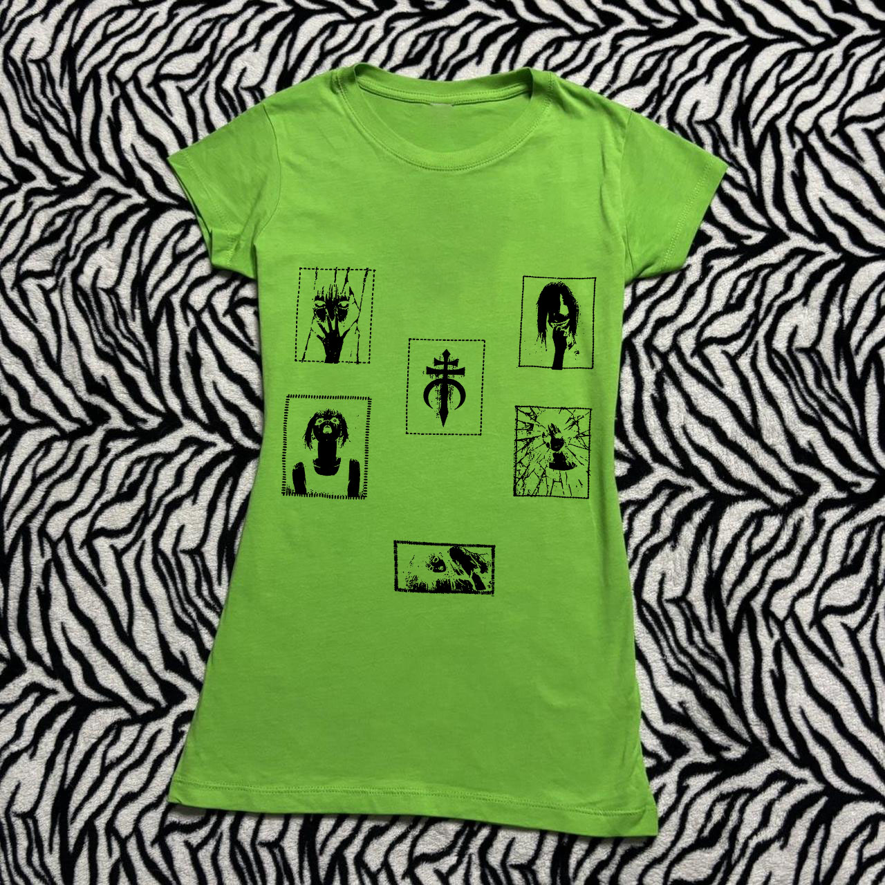 2000년대 스타일의 여성용 크롭탑, 펑크 스트리트웨어 - Y2K Graphic Baby Tee Crop 리뷰 및 가격