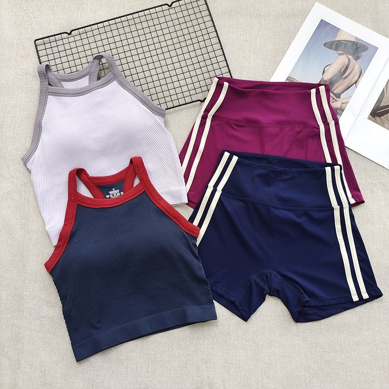 여성용 골지 트레이닝복 세트 2피스 트랙슈트 탱크탑 패 - Seamless Ribbed Workout Tank Top 리뷰 및 가격