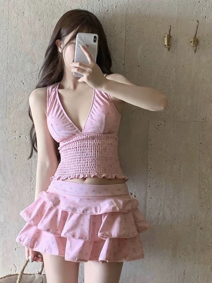 여름 여성 의류 슬리밍 탱키니 수영복 여성용 겸손한 스 - Skirts 리뷰 및 가격