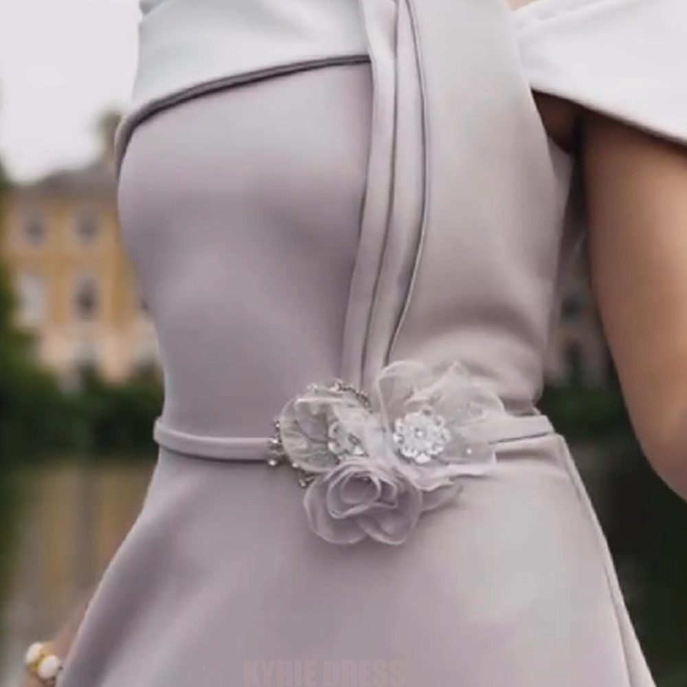 우아한 신부 어머니 드레스 맞춤형 3/4 소매 V 넥  - Elegant Satin Evening Gown Split 리뷰 및 가격