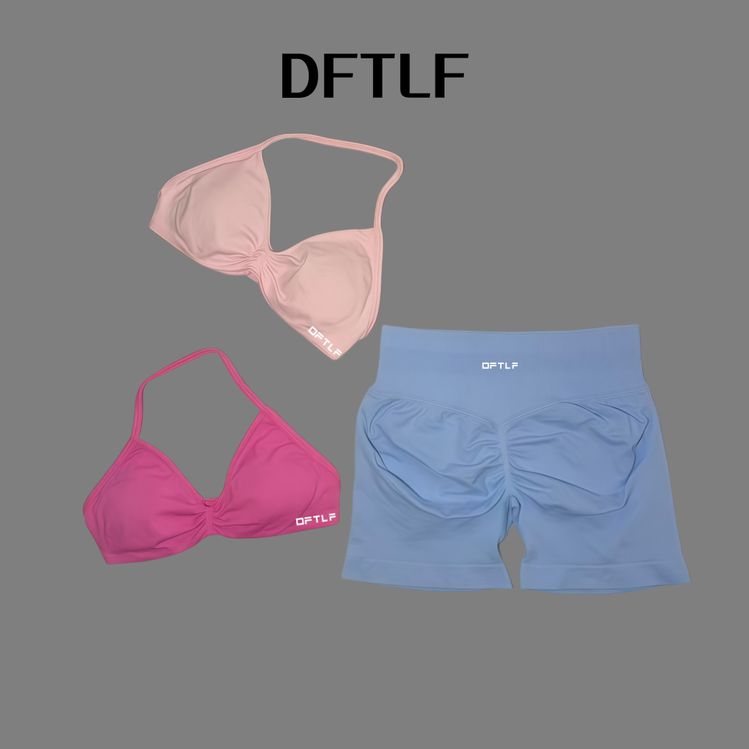 2피스 DFTLF 임팩트 짐 세트 여성 요가 스포츠 브 - Lingerie 리뷰 및 가격