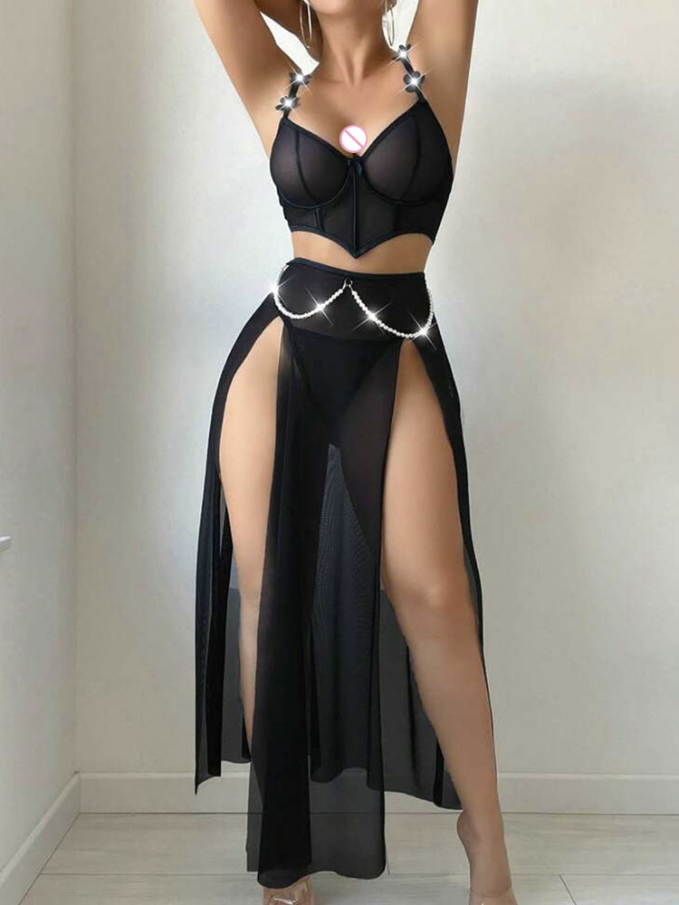 섹시한 시스루 바디콘 드레스 여성 섹시 란제리 이국적인 - Sexy Mesh Sheer Bodycon Dress 리뷰 및 가격